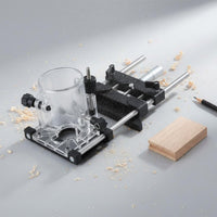 65mm Trimmer Guide Base CNC Aluminum Alloy Wood Router Slotting Jig for Workshop