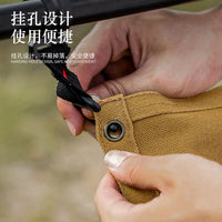 户外帆布餐具收纳袋壁挂式纸巾收纳架野炊露营便携多功能帐篷挂袋