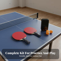 Table Tennis Racket Double-Faced-Sided Rubber Racket Sport Pong Paddle High Sponge Beginner Racket Sport Pong Paddle for Students, Children, School