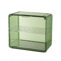 2-Tier Cup Rack Ribbed Sides Draining Cup Simple to Clean to Clean Household Storage