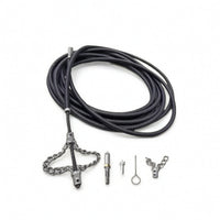 Drain Auger with Attachments Professional Drain Cleaning Cable Manual Solid Core Cable for Plumbers