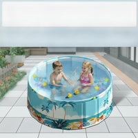 Sturdy Foldable Pool with Drain Pipe Easy Setup Children's Swimming Pool Outdoor Backyard for Garden, Beach
