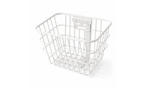 Rectangular Wire Bike Basket with Mounting Bracket Open-Grid Wire Basket Large Spacious for Commuters, Grocery Runs, Errands