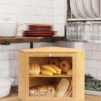 Countertop Bread Box Tiered Triangular Bread Box Clear for Bakers