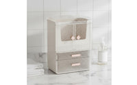 Desktop Cosmetic Storage Box Elegant Design Dustproof Makeup Storage Box Waterproof Cosmetics Organizer Holder for Washroom