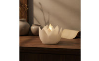 LED Lotus Candle Glowing Ember Effect Electronic Lotus Flower Light Smokeless Battery Operated Buddhist Lamp for Buddhists, Altar