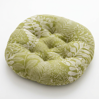 Round Floor Cushion, Living Room Seat Pad, Linen Buttock Cushion, Thickened PP Filling, Elegant Lattice Home Decor