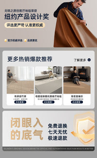 地毯客厅2025新款轻奢高级感灰色极简免洗可擦卧室床边现代沙发毯 泊雾 180*200 【小户型的选择】