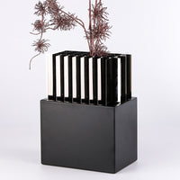 Modern Minimalist Art Grid Flower Vase Ornament