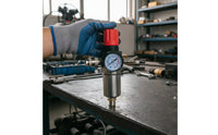 Moisture Separation Air Compressor Oil Water Separator Easy to Adjust Air Compressor Water Separator Sturdy Material Pressure Regulator Filter for DIY Users, Mechanics, Workshop, Garage