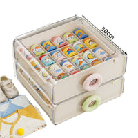 Drawer-Type Clothes Storage Organizer with Compartments for Baby Clothes