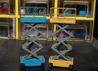 EZ 1/64高空作业车 剪式高空平台模型 微缩场景摆件