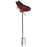Butterfly Garden Stake with Solar Light Metal Butterfly Garden Stake Cutout