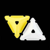 40 Pieces Sports Gear Triangular Marker Disc Center Cutout Stackable Marker Disc Holder Set Molded Grooves