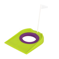 Golf Putting Target with Flagpole Putting Practice Target Wedge-Shaped