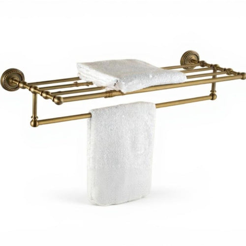 Brass Antique Bathroom Hardware Set, European Wall-Mount Kit