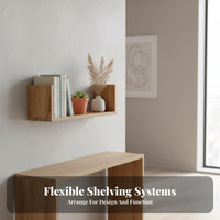 levitating Shelf Nordic Design on partition Decoration adaptable for Bathroom, Parents