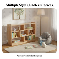 Montessori Cubby Unit KidsChild-Safe Design Multi-Cubby Organizer Rounded Edges Open-Front reach for Toddlers, Daycare, Playroom
