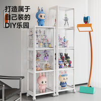 积木乐高展示柜高达模型收纳展示架泡泡玛特手办亚克力透明展示盒