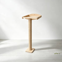 Window Cat Perch with Scratching Post Wooden Cat Climbing Frame with Bed Stable