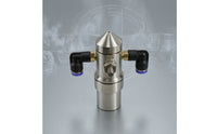 Humidification Nozzle with Elbow Fittings Stainless Steel Misting Nozzle with Brass Body Industrial for Factory, Workshop