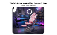 High-Spine Gaming Chair with Footrest Comfortable for Long Use Ergonomic Gaming Recliner Sturdy-Duty Base Supports up to 300 Lbs