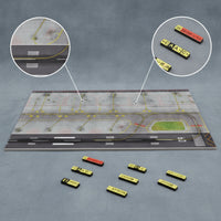 Airport Display Board Wooden Airport Diorama Board Detailed Mat for Shelf