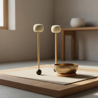 Tibetan Resonance Bowl Mallet Beech Wood Handle Wooden Resonance Bowl Mallet Easy to Play Meditation Accessory for Relaxation