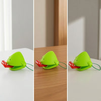 Safe Frog Toy with Elastic Loop Stretchy Plastic Frog Toy Playful Game Piece Interactive for Children