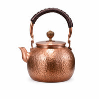Tea Kettle with Lid Hammered Hot Water Boiler Stain-Stain-Resistant for Camping