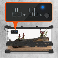 Digital Terrarium Temperature Hygrometer Switchable ℃/℉ Pet Accessory High