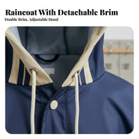 Backpack Compatible School Bag Rain Poncho Adjustable Hood children's Poncho Raincoat Lightweight for Boys, Girls, Cycling, Outdoor, Walking