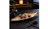 Serving Dish Stainless Steel Tray Rust-Resistant Fish-Shaped Food Plate for Buffet, KTV, Club