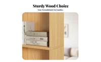 Narrow Shelving Storage System Space-Saving 6-Tier Standing Shelf Anti-Tip