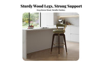 Upholstered Rotating Counter Seatingtool With Spinerest Rotating Highrear Stool Luxury Design Padded Seat for Kitchen Island