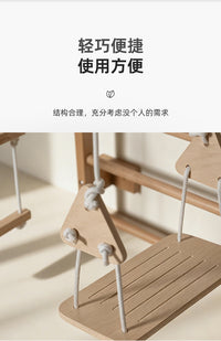 跨境木制儿童攀爬架儿童感统训练攀岩墙锻炼梯子家用室内攀爬梯