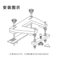 民谣木吉他琴颈拆卸模具套装琴颈千斤顶拆琴颈重置维修保养工具