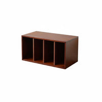 Glass Door Hutch Vintage Design bookshelf for Home Office, Bedroom, Collectors
