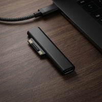Slim USB-C to Surface Adapter Compact Charging Adapter Portable Charger Safe for Travelers, Travel, Office