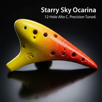 12 Hole Alto Musical Instrument Gift for Adults, Beginners Professional Ocarina Flute, Beautiful Sou - Image 2