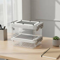 Mealworm Breeding Box Ventilated Two-Layer Breeding Kit Transparent for Desktop