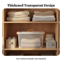 Clear Lidded Container adaptable Clear Lidded container Grooved Lid for Dorm Room