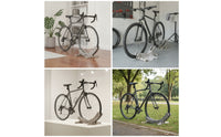 Shielding Wooden Bike Stand Stable Bike Stand with Rubber Trim Tidy Floor Bike Rack Natural for Cyclists
