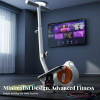 Mini Elliptical Machine Quiet Compact Elliptical Low Impact Portable Leg Exerciser for Seniors, Office Workers