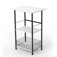 3 Tier Kitchen Trolley Space Saving Kitchen Rolling Shelf Sturdy Frame