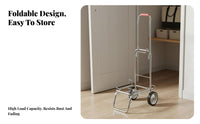 Multi-Purpose Stair Climbing Trolley Adjustable Handle Stair Climbing Shopping Cart Effortless Rolling Foldable Hand Truck Heavy Duty for Shoppers, Travelers, Apartment Dwellers, Stairs, Travel, Office, Camping