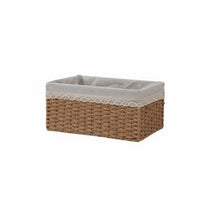 Lidded Wovenand fashion container With Handles Household Storage Space-Saving for Closet