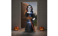 Freestanding Inflatable Grave Reaper Outdoor Inflatable Skull Reaper with Sickle Oversized Yard Decoration Lightweight