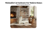 super Large Space 3-Story Cat Kennel with Litter Box Enclosure Spacious Interior Multi-Level Wire Crate Villa design pet Housing Easy to Clean for young cat Owners, Pet Parents, Indoors, Indoor, Living Room, Bedroom