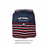 Surfboard Sock Prevents Surfing Sealant Mess Striped Surfboard Sleeve Internal Storage Pocket Stretch Board Sock for Travel